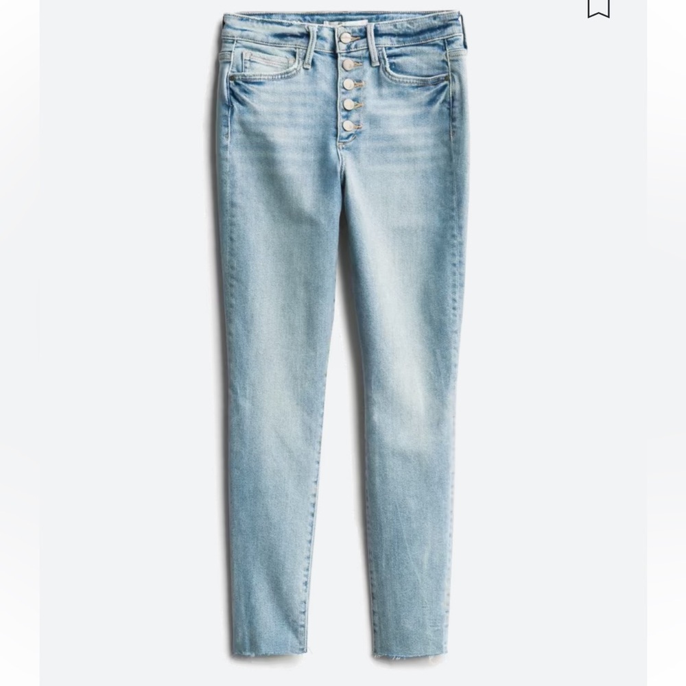 SAM EDELMAN The Stiletto High Rise Button Front Skinny —Size 30